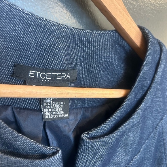 Etcetera sz8 lightweight denim jacket EUC near new - Picture 7 of 14